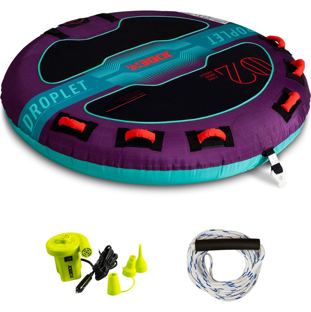 2026 Jobe Droplet 2 Person Towable Package 238825003 - Purple / Blue